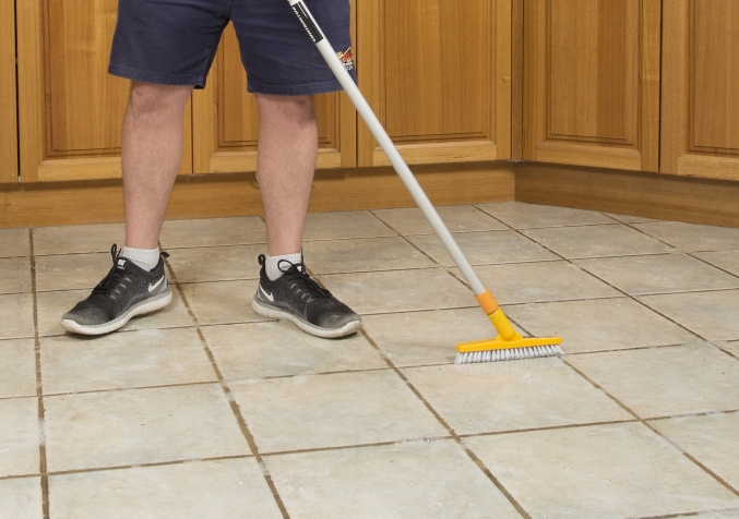 tools for cleaning grout