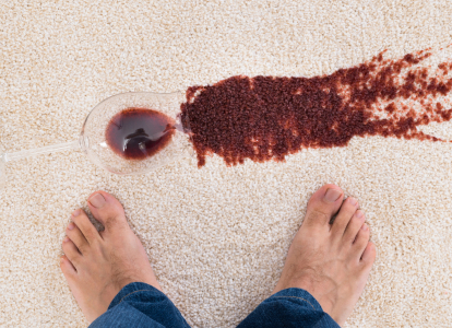 how to remove red wine stain from carpet