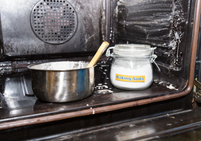 Baking Soda used on a oven